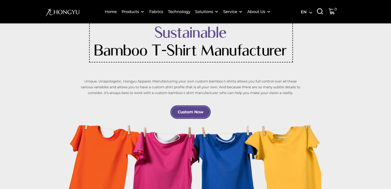 Hongyu Apparel is a China-based clothing manufacturer specializing in custom apparel and private label production, with a strong focus on sustainable and eco-friendly fabrics