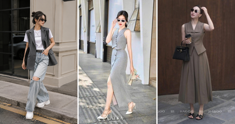Lưu ý khi phối áo vest gile nữ để luôn ghi điểm tuyệt đối.